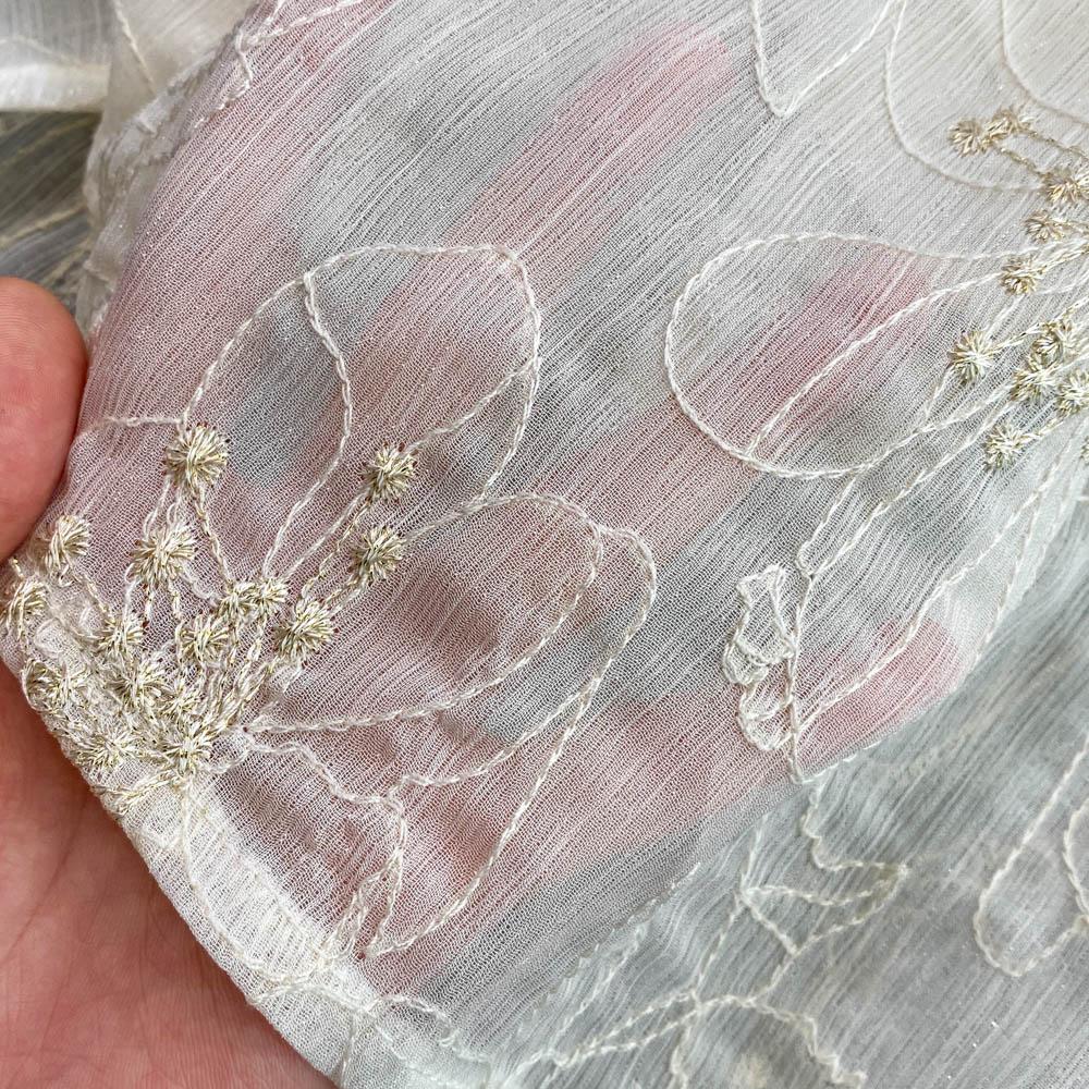 Lente Zachte Wind Temperament Fee Super Xiansen Afdeling Taille Sluiten Dunne Lange Mouwen V-hals Sequin Een-Woord Jurk