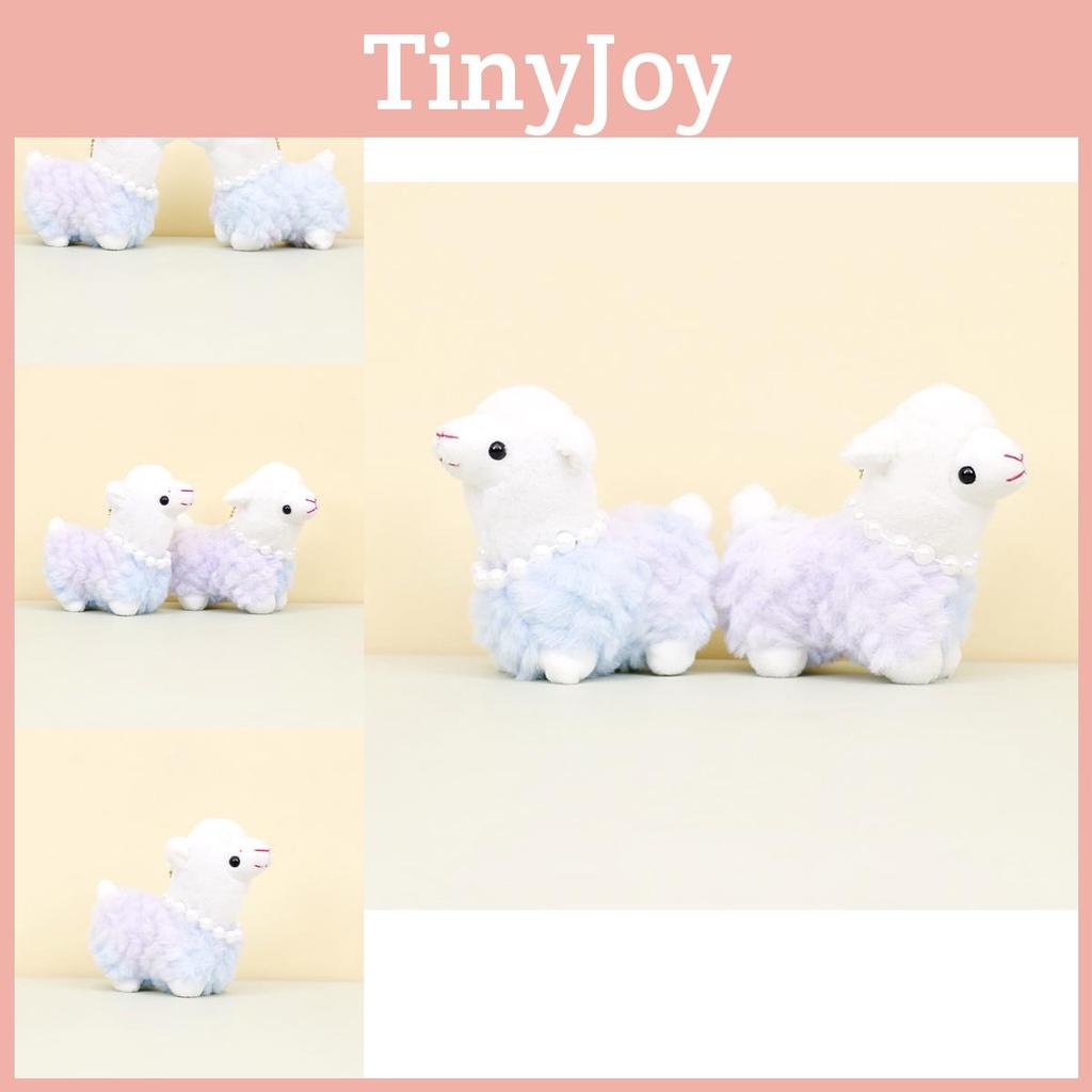 Очаровательный радужный плюшевый брелок в виде альпаки, красочная милая лама, мягкая игрушка