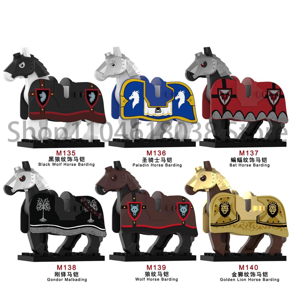 Средневековые Военные Фигурки Осьминог Морской Демон Рыцари Строительные Блоки Оружие Аксессуары Меч Храм Копье Щит MOC MINiBricks