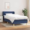 3126939 vidaXL Divan Bed with Mattress Blue 90x200 Cm Fabric