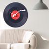 Musical Black Record Wall Clock For Art Wall Music Room Decorations