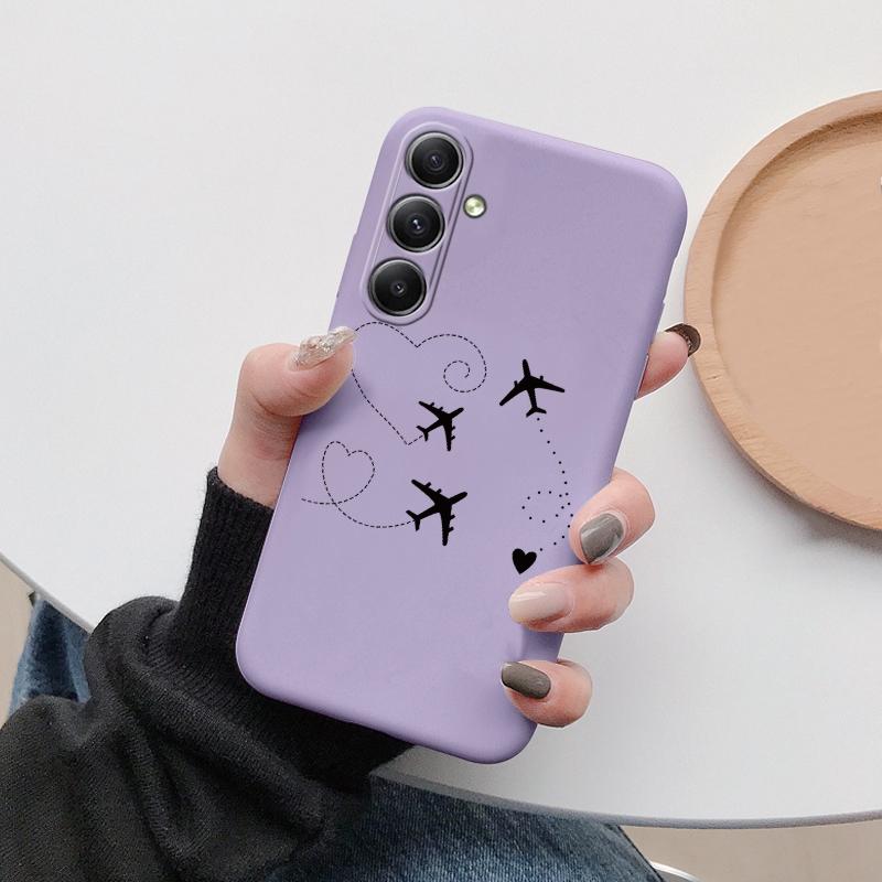 Мягкий силиконовый чехол Cat Butterfly для Xiaomi Redmi Note 13 Pro 13C Poco C65 Samsung A35 A55 M35 Huawei Honor iPhone Camera Защитный противоударный чехол