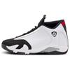 Air 14 Retro Black Toe 2024 Мужские кроссовки Белый Varsity-Красный Металлик-Серебристый 487471-160