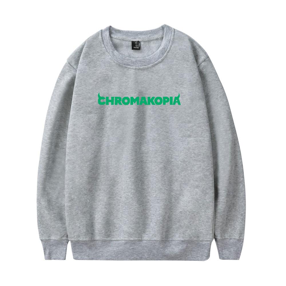 Chromakopia Худи Оверсайз Женское Мужское С круглым вырезом С длинным рукавом Свитшот Повседневная Спортивная одежда