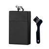 Portable Cigarette Ashtray Smell Proof Pocket Ashtray with Carabiner Butt Disposal Box for Outdoor Travel