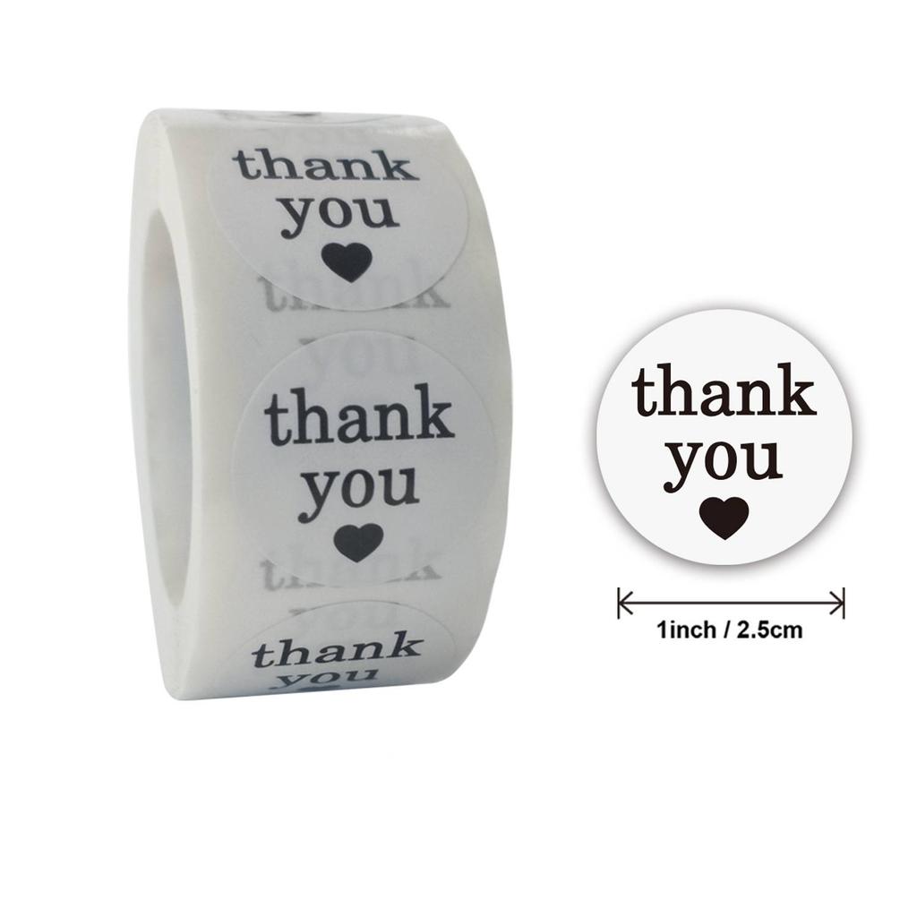 Около 500 шт. наклейки с цветами «спасибо» для конвертов, подарочные запечатывания, деловая упаковка, печать, этикетка, канцелярские наклейки, рулоны ручной работы