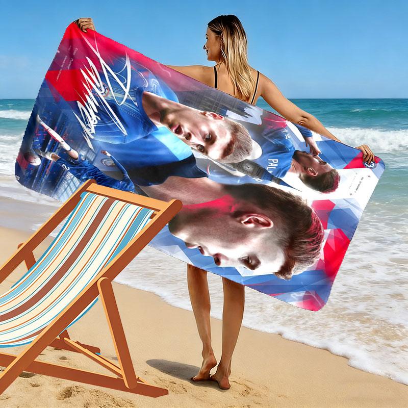 Cole Palmer Power Beach Towel, Large Soft Quick Dry Towel for Beach Camping Swimming