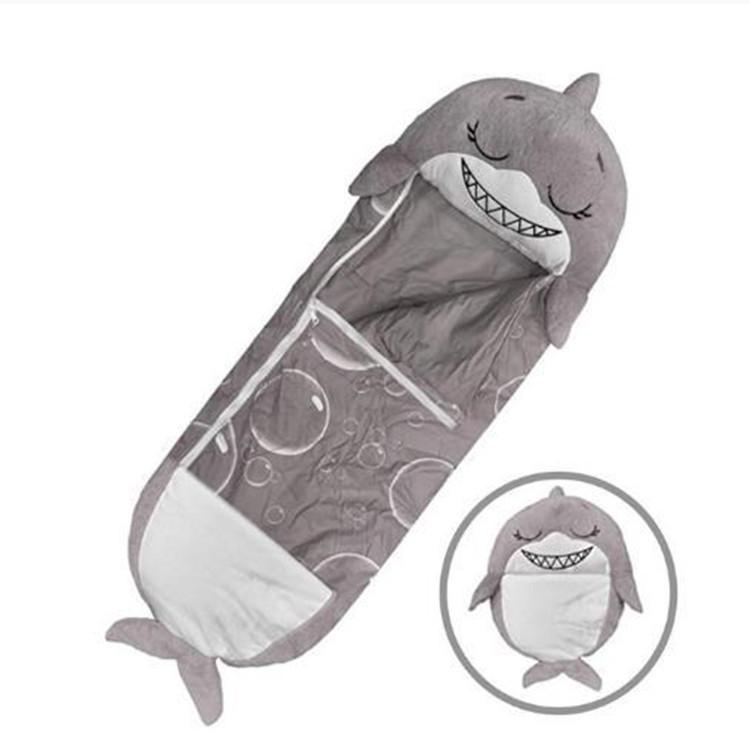 Cartoon Animal Baby Sleeping Bag with Pillow - Anti-Kick Design for Infants and Kids