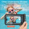 IPX8 Waterproof Phone Case with Lanyard Touchscreen Photograph Cellphone Dry Bag for Beach Cruise Essentials PVC Transparent 5