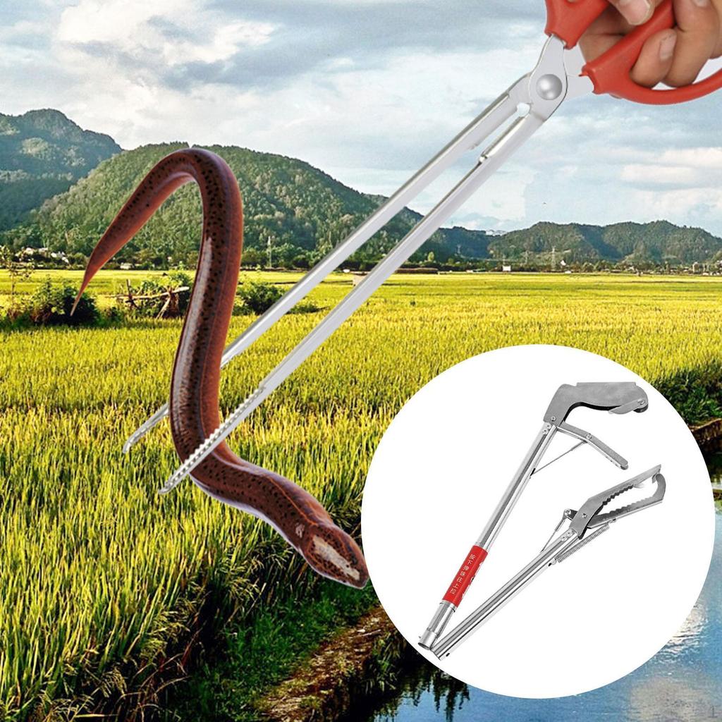 Щипцы для змей с замком, уличные, сверхпрочные, легко моющиеся, ловцы рептилий