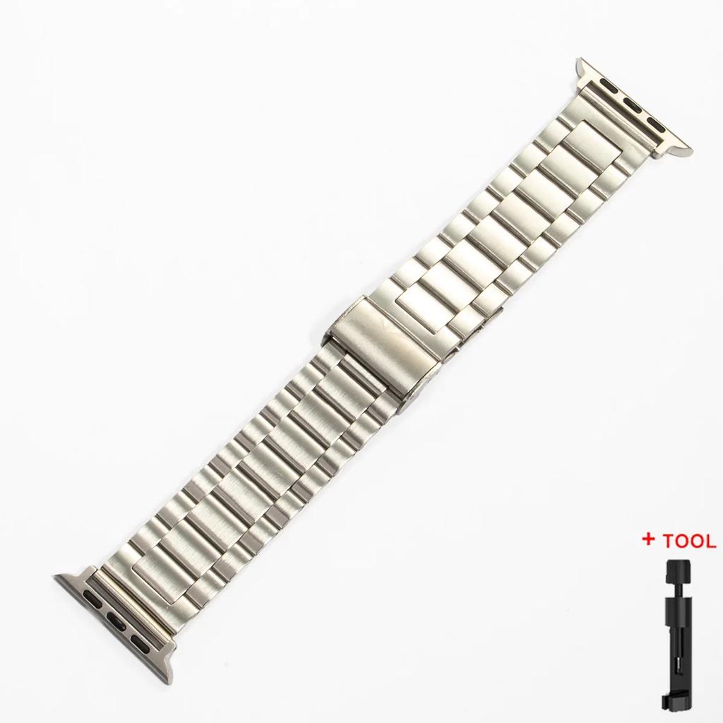 Ремешок из нержавеющей стали для Apple Watch 49 мм 46 44 мм 40 мм 42 мм 38 мм 41 мм Браслет для часов iWatch 11 10 SE 9 86 7 ultra 8 45