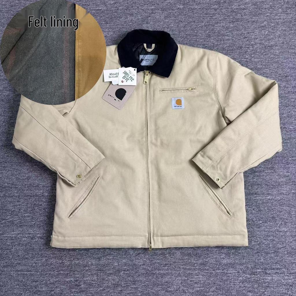 Detroit J01 Heavyweight Canvas Pure Cotton Retro Lapel Jacket