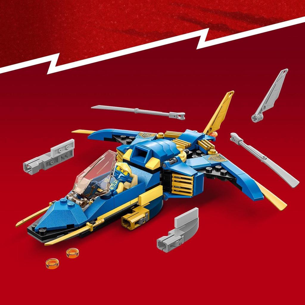 LEGO Ninjago Lightning Jet EVO Игрушка Подарок на День Рождения Блок Образовательный Рождественский Мальчики Девочки Дети 6 Лет 7 Лет 8 Лет Боевой Робот