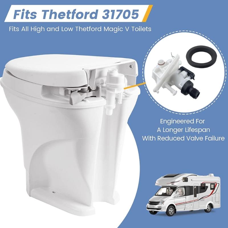 31705 Leak-Resistant HighPerformance Caravans Toilet Water Valves Module Assembly Compatible for MagicV
