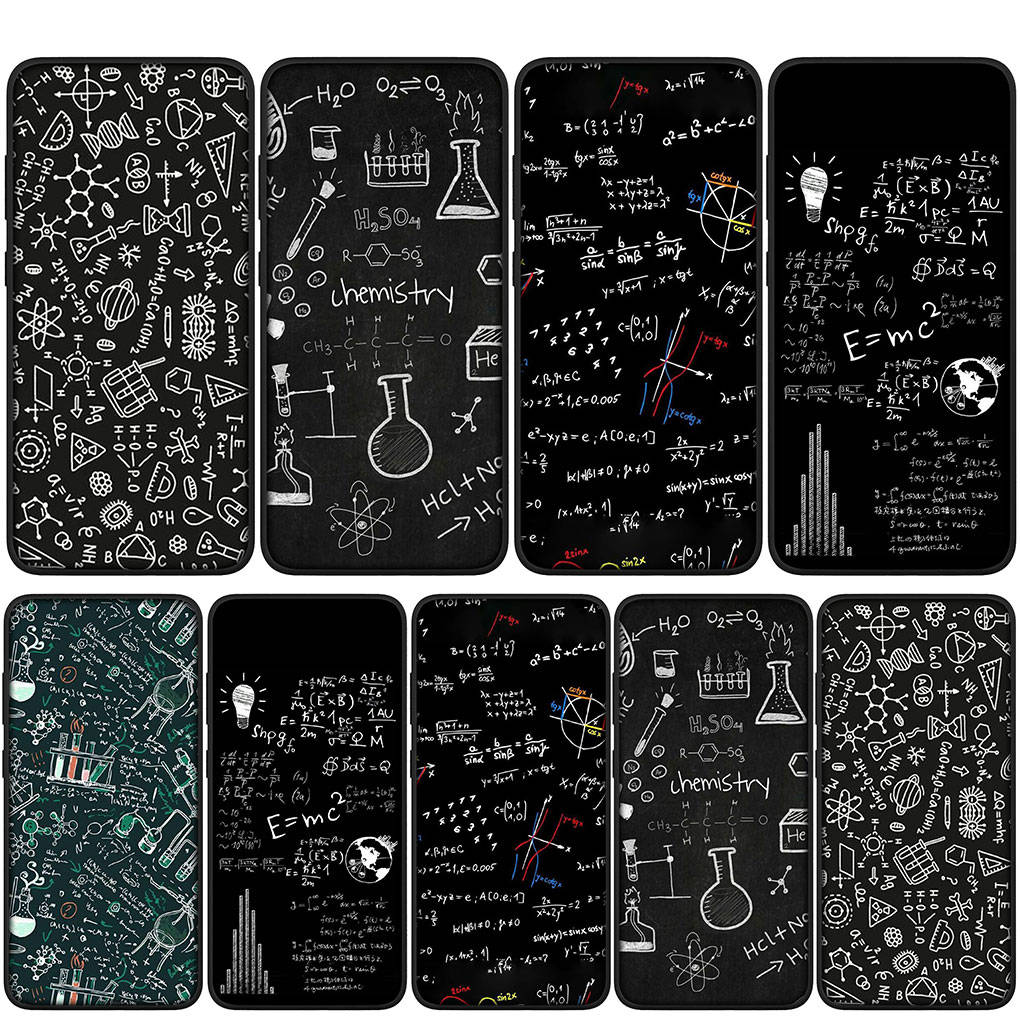 Для iPhone 16 15 Xiaomi Redmi Note 14 13 12 11 Pro Max X 8 16e Samsung Galaxy S25 S24 S23 Moto OPPO Huawei Chemical Maths Equation Formula Phone Case