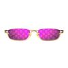 Gucci Patterned Purple Lens Rectangular Sunglasses Unisex sunglasses GG1278S-005