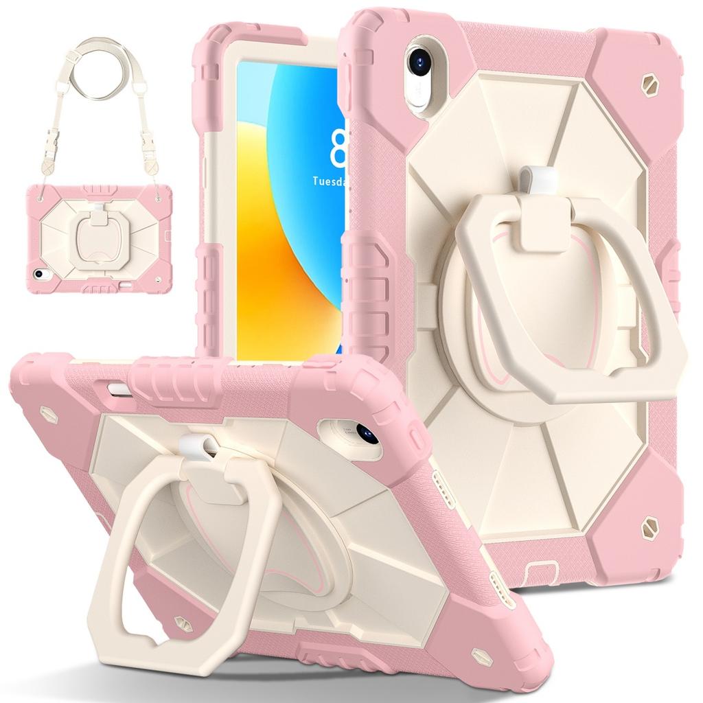 For Huawei MatePad 11.5 / Huawei MatePad 11.5-inch.360° Rotating Grip Heavy Duty Protection Stand TPU+PC 3in1 Anti-knock Shockproof Tablets PC Case