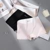 Plus Size Women's Spring Summer 7a Cotton Anti Bacterial Ice Silk Non Trace Anti Cramping Hip Flat Angle Underwear