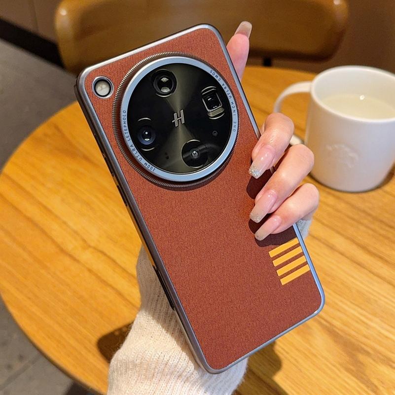 Винтажный чехол из кожи с серыми краями для линз, приподнятый защитный чехол для линз для OPPO Find X8 Ultra X8s Plus X8 Pro, защитная крышка