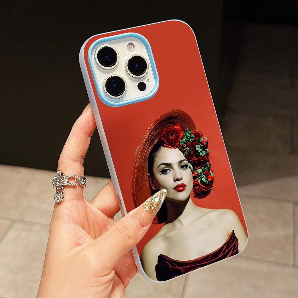 Fashion Eiza Gonzalez Jelly Double layer Light Mobile Phone Case for iPhone 17 16 15 14 13 12 11 Air Pro Max Plus Protective
