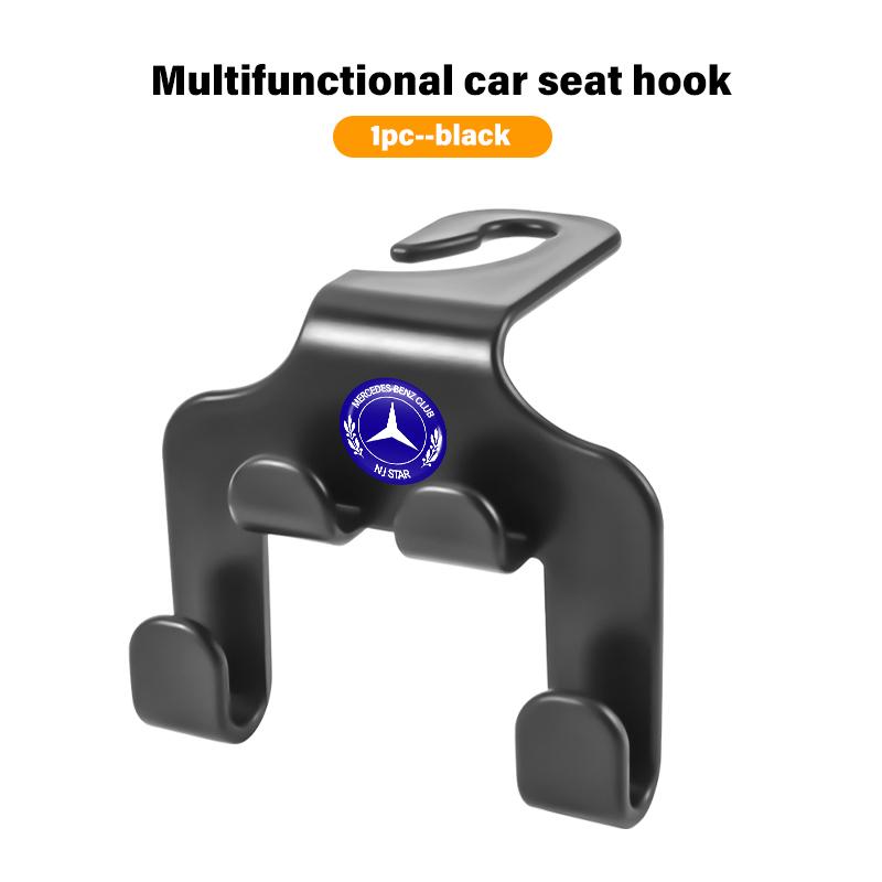 Double Head Hook Car Rear Seat Hanging Storage Holder For Mercedes Benz W211 W124 W176 W177 C180 C200 C260 C300 GLC CLE CLA CLNOP1