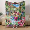 1pc, Mickey and Minnie (9) Home Decor Blanket: A Cozy Flannel Throw for Bedroom, Living Room, Travel, Camping, Car, Beach, Office Naps, Perfect Gift f