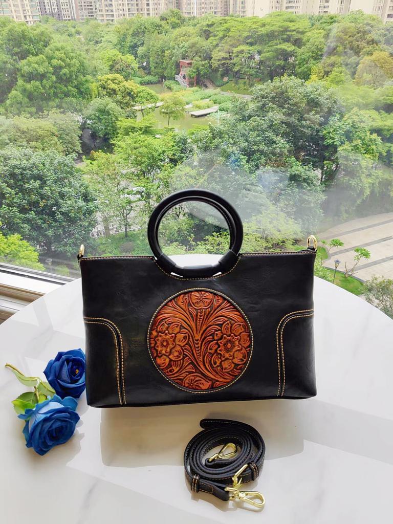 Shoulder Bags for Women Luxury Handbags Designer Retro Handmade Embossed Messenger Purse Bags