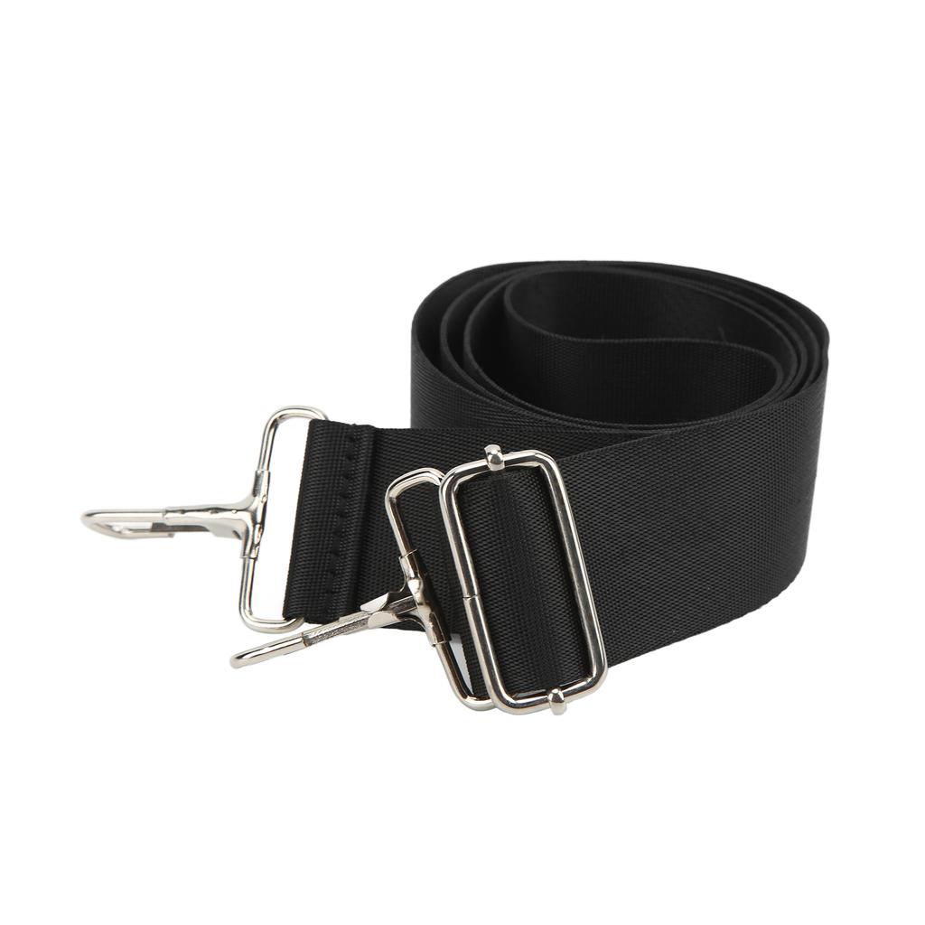 1 м регулируемый ремень для сумки на плечо из нейлона с двойной пряжкой, противоскользящий ремень для компьютерной сумки, черный
