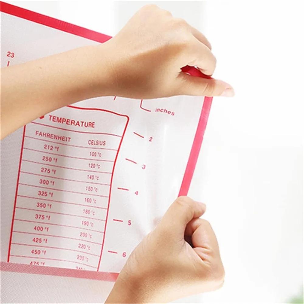 Oversize 80/70/50cm Silicone Baking Mat Rolling Kneading Pad Pastry Tools Crepes Pizza Dough Non-Stick Kitchen Silicone Mat