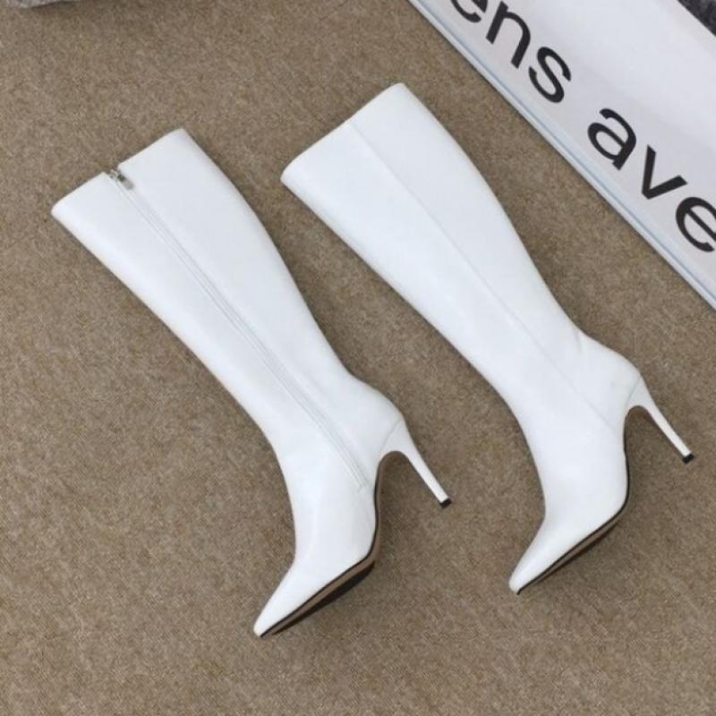New Arrivals Open Run Women Slim Stretch Leather Long Boots