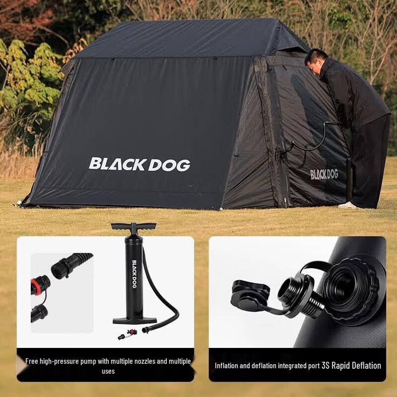 Blackdog Mountain Hermitage AIR Inflatable Cabin Tent with Canopy