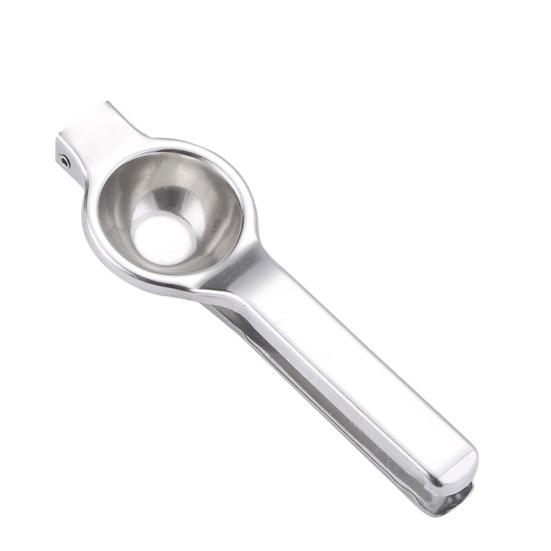 Manual Lemon Squeezer with Long Handle Stainless Steel Heavy-Duty Citrus Juicer for Lemon Lime Orange Rust-Proof Essential Kitchen Tool for