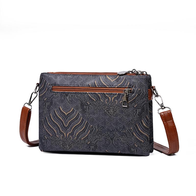 Women's Soft Leather Bag Crossbody Bag Large Capacity Shoulder Bag Multi-Layer Bag Mother Bag