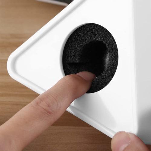 Operitacx 2-Piece ABS Microphone Flags for Studio, Square Microphone Mark, Portable Microphone Stand, Desk Microphone, Interview Microphone Handle, Mi