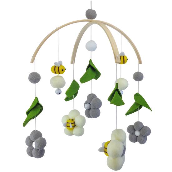 Игрушка-успокоитель Привлекательные яркие цвета Премиум Мультяшные детские мобили для кроватки Погремушка