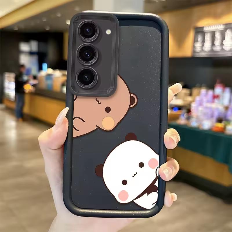 Милый чехол для пары BUBU DUDU для Samsung Galaxy Case S24 S23 S22 S21 Ultra Plus A55 A54 A53 A52 A35 A25 A15 A14 5G Телефон Y2k Обложка