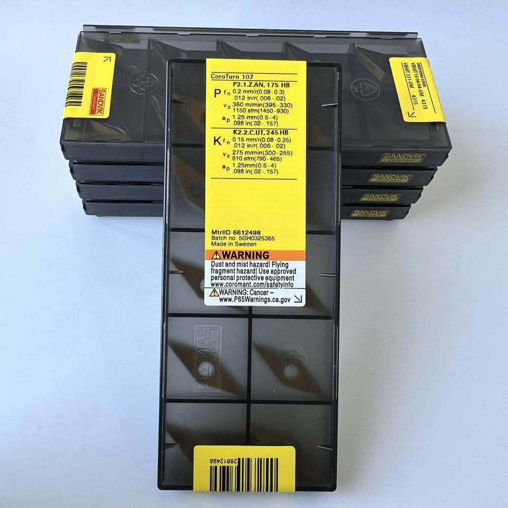 Original Sandvik / VBMT160404-UM 4315 / CNC Lathe Carbide Blade 10 PCS