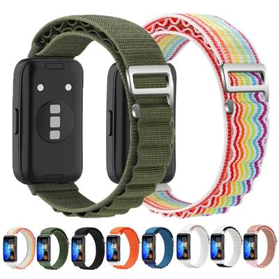 Нейлоновый ремешок-петля для Huawei Band 9 8, спортивный дышащий ремешок для часов, регулируемый браслет для Huawei Band 8, 9, сменный ремешок Correa