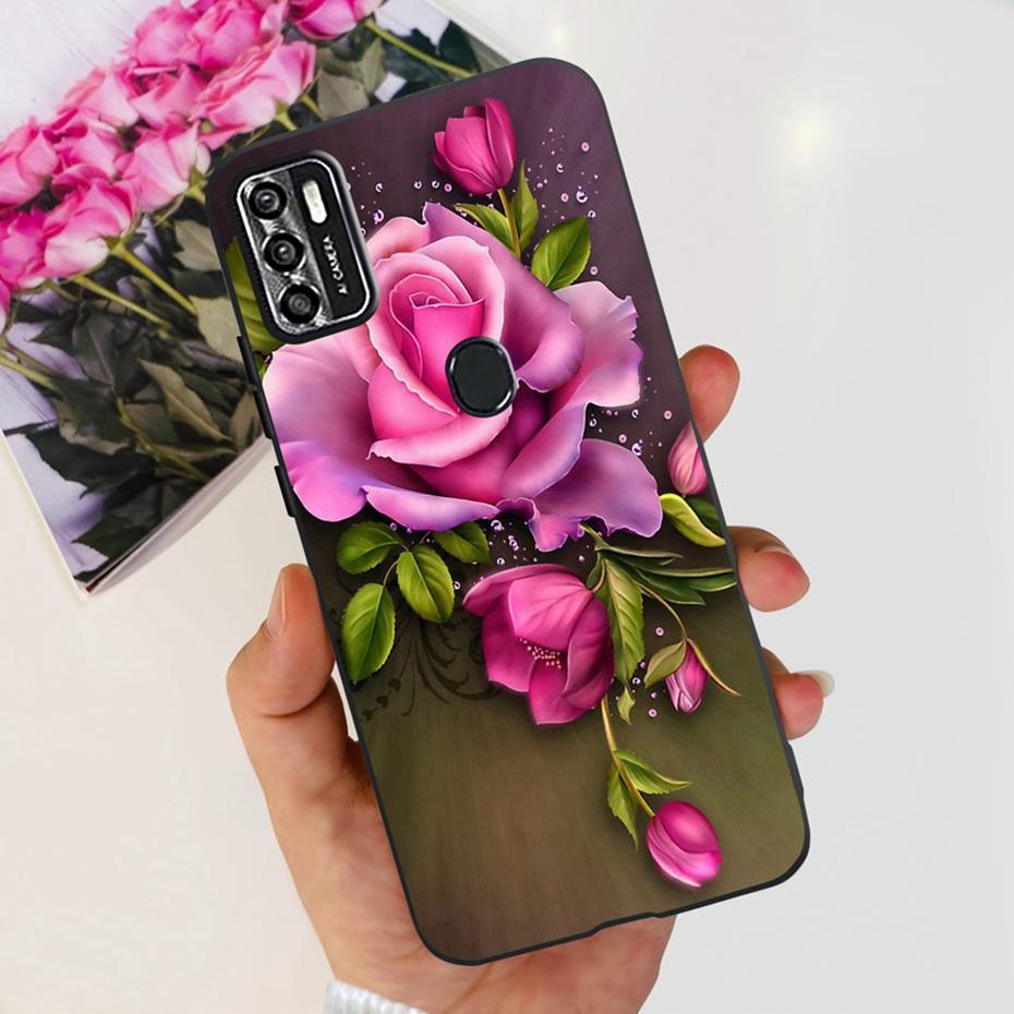 Симпатичный чехол для ZTE Blade A7s 2020 / Optus X Pro / Telstra Evoke Plus 2, черный, силиконовый, мягкий, чехол-обложка для Zte A7s (2020) А7020