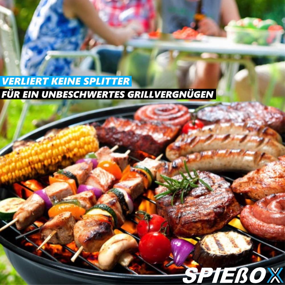 Шпажки для гриля SPIEßOX, шпажки для барбекю, шпажки для шашлыка, шпажки для мяса, бамбуковые шпажки [180 шт.]