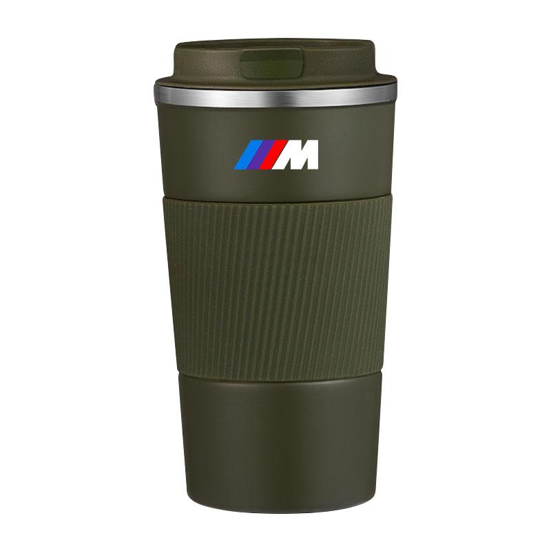 500ml Stainless Steel Coffee Tumbler Thermos Cup Portable Travel Thermal Mug For BMW M M1 M2 M3 M4 M5 M6 M7 M8 X1 X3 X5 E39 E46 E60 E90 Car Accessorie