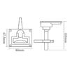 Marine Accessories 316 Stainless Steel Boat Hatch Deck Latch Turning Lock Lift Handle