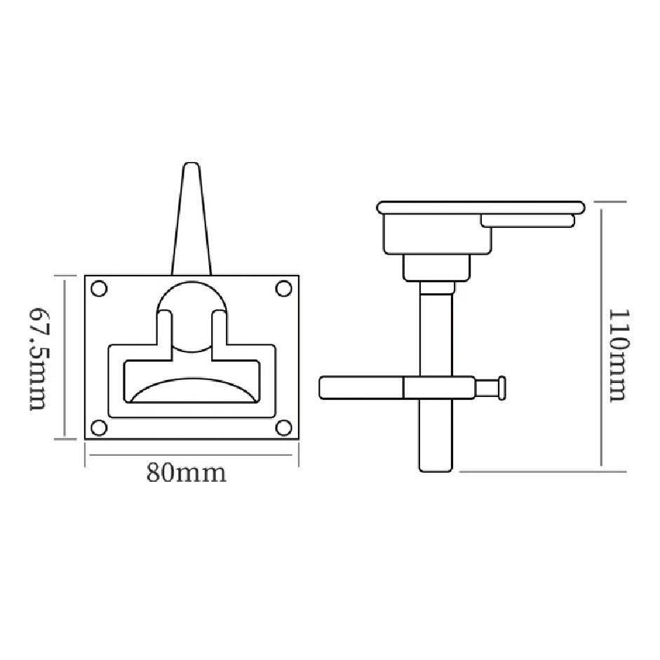 Marine Accessories 316 Stainless Steel Boat Hatch Deck Latch Turning Lock Lift Handle