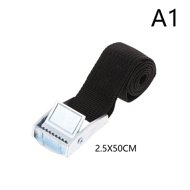 Buckle Tie-Down Belt Cargo Lashing Straps For Car Motorcycle Bike With Metal Buckle Tow Rope Strong Ratchet Belt For Luggage Bag