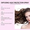 Curl Leave In Diffusing Heat Protection Spray - Defining Heat Protection Spray for Curly Hair - Nourishing Heat Protection for Hair - For Healthy and 