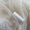 Starry Moon Sequin Tulle Fabric By The Meter for Decoration Birthday Tablecloth Floral Wrapping Handmade DIY Sewing Cloth White