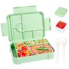 Bento Box 1330 Ml Leakproof Lunch Box for Children Adults with 7 Compartments for School Travel Food Container Microwave Safe