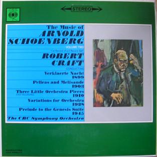 LP Record ARNOLD SCHOENBERG CBC SYMPHONY OR The Music Of Arnold Schoenberg Vo SBRG72267 CBS 1965 UK Classical Used