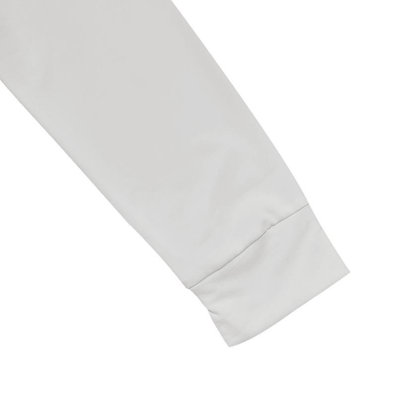 Men's Spring and Autumn Models Solid Colour Men's T-shirt Long-sleeved Casual Bottoming Slim Button V-neck Tops