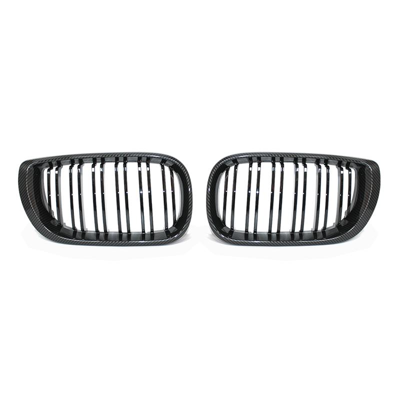 E46 Grille Front Kidney Grill For BMW 3 Series 2002-2005 E46 4-Door 320i 325i 325xi 330i 330xi Double Slats Black Grill